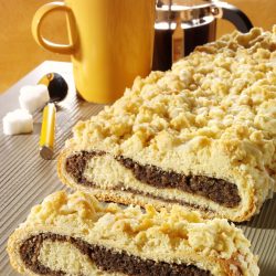 Ein leckerer Mohnkuchen mit Streusel