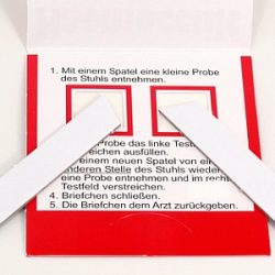 Krebsvorsorge Stuhlbriefchen